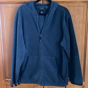 Croft & Barrow size M blue sweat jacket very good condition